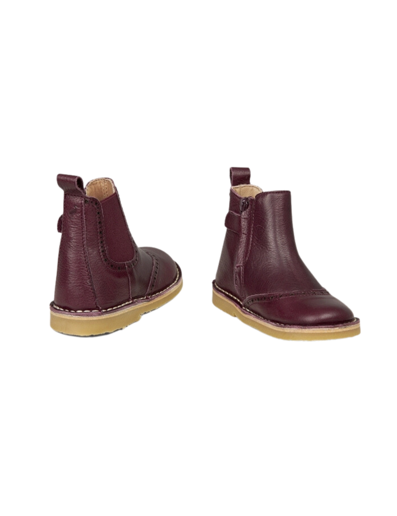 Petit Nord Ankle Boot Stars Boots Plum 075
