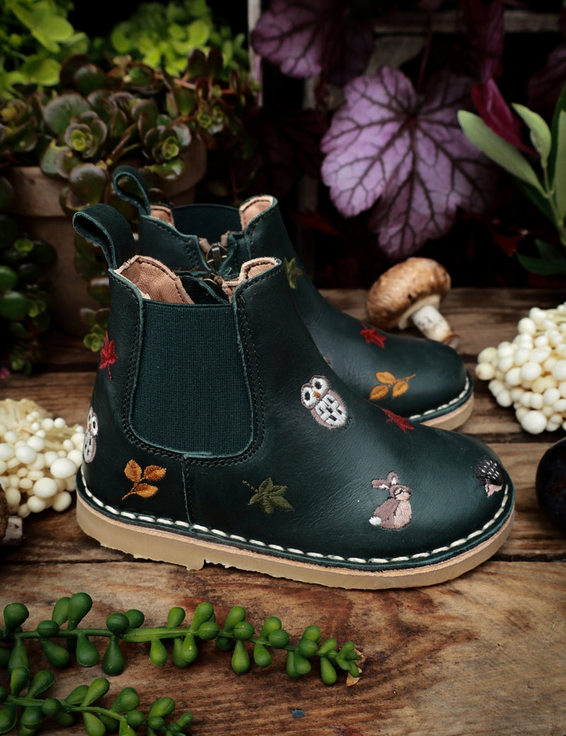 Petit Nord Ankle Boot Woodland Boots Kale 068