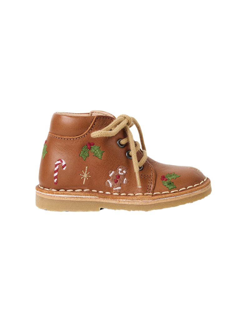 Petit Nord Christmas Classic Boot Low Boot Shoes Cognac 002