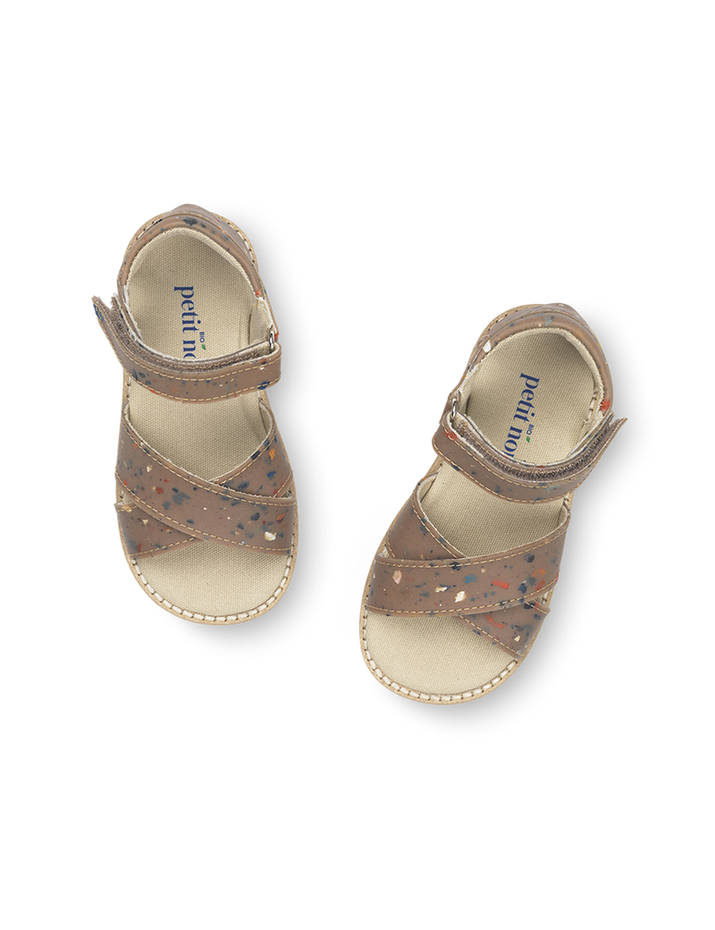 Petit Nord Crossover Sandal Sandals Taupe confetti 034