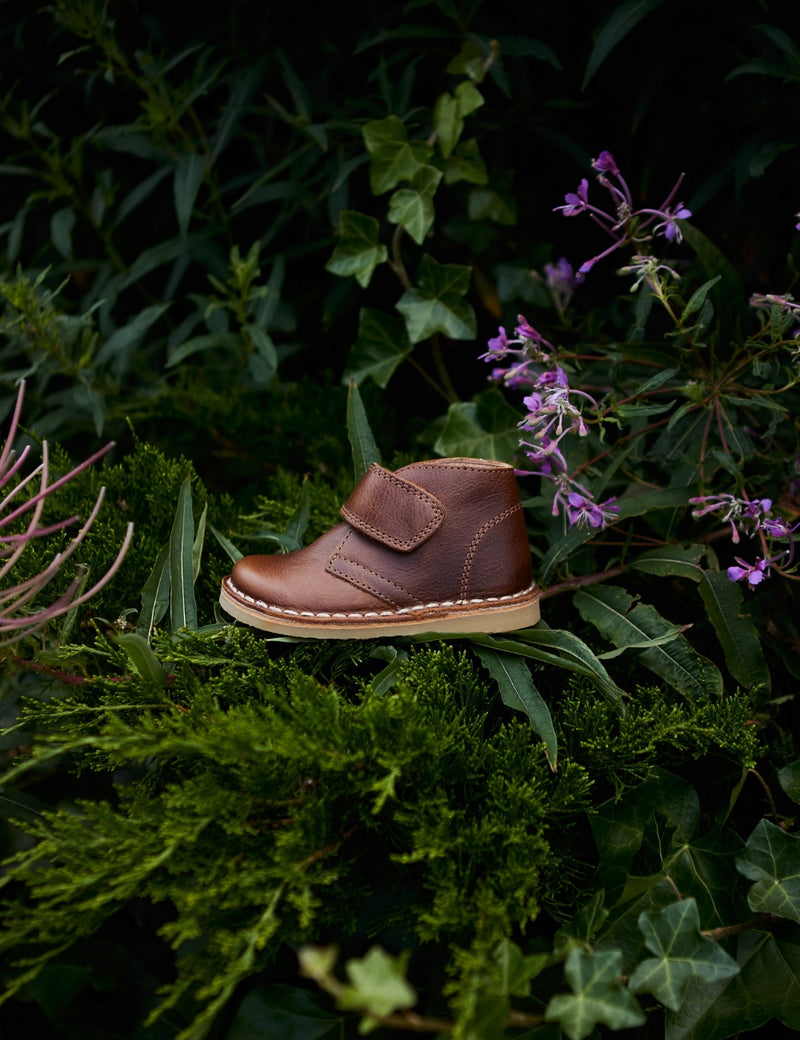 Petit Nord Desert Boot with Velcro Low Boot Shoes Hazelnut 069
