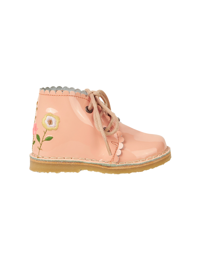 Petit Nord Flower Pop Scallop Boot Low Boot Shoes Blush 084