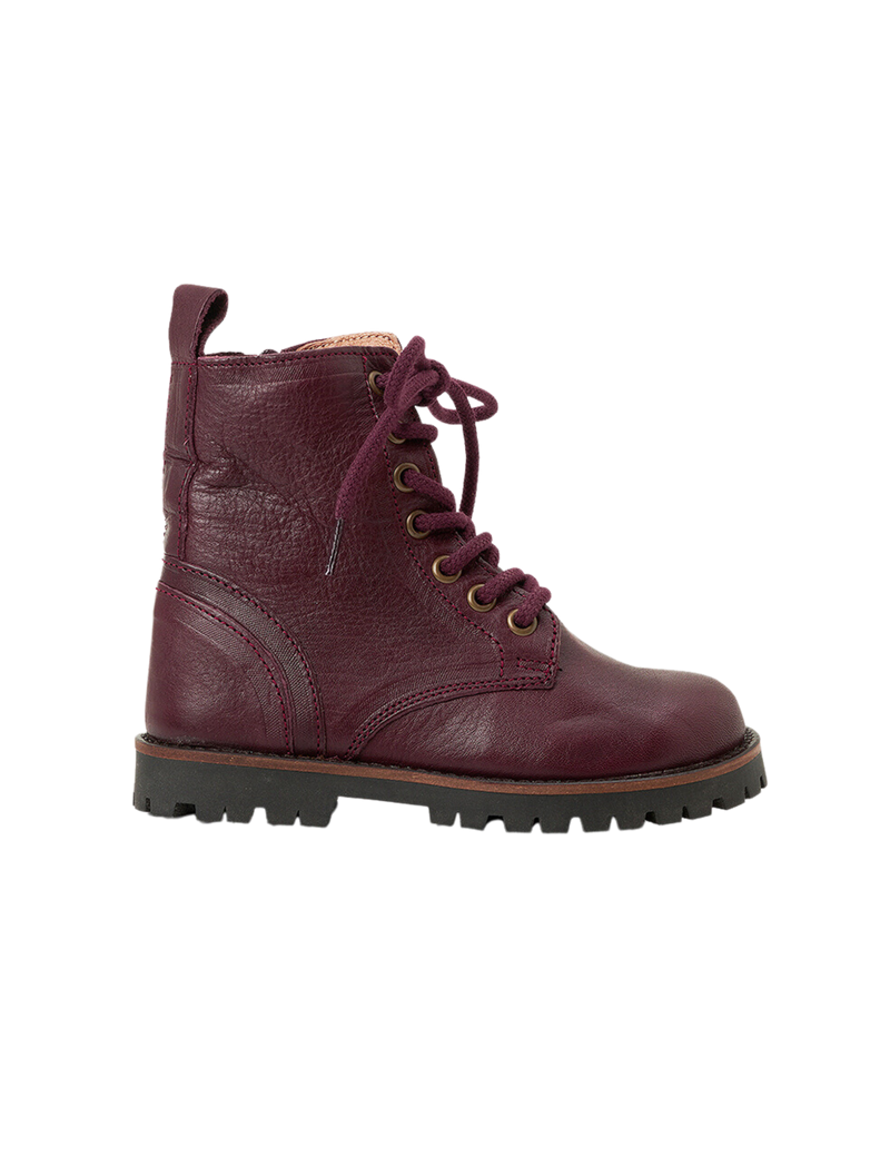 Petit Nord Lace-up Boot Boots Plum 075