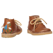 Ladybug Scallop Boot - Cognac