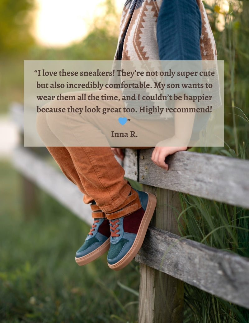 Petit Nord Mountain Sneaker velcro Sneakers Teal 151