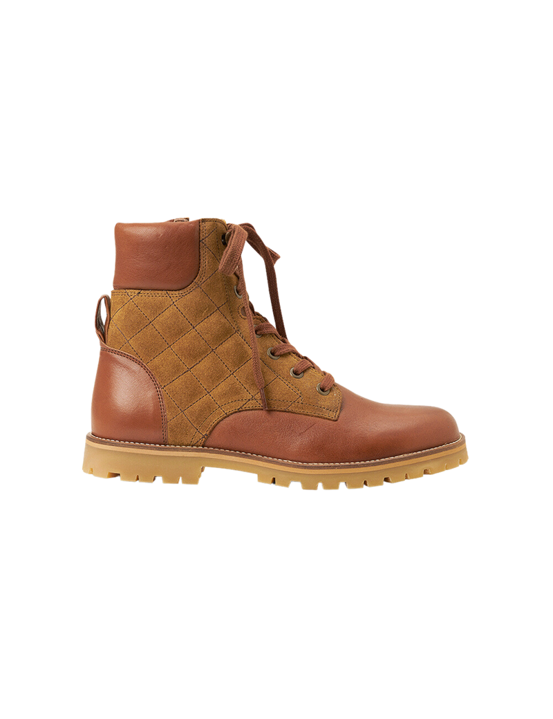 Petit Nord Quilted Saga Boot Women Amber suede 032