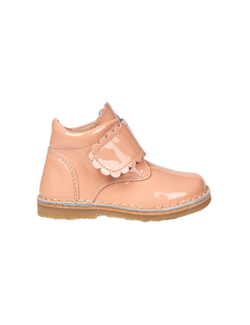 Petit Nord Scallop Velcro Boot Low Boot Shoes Blush 084