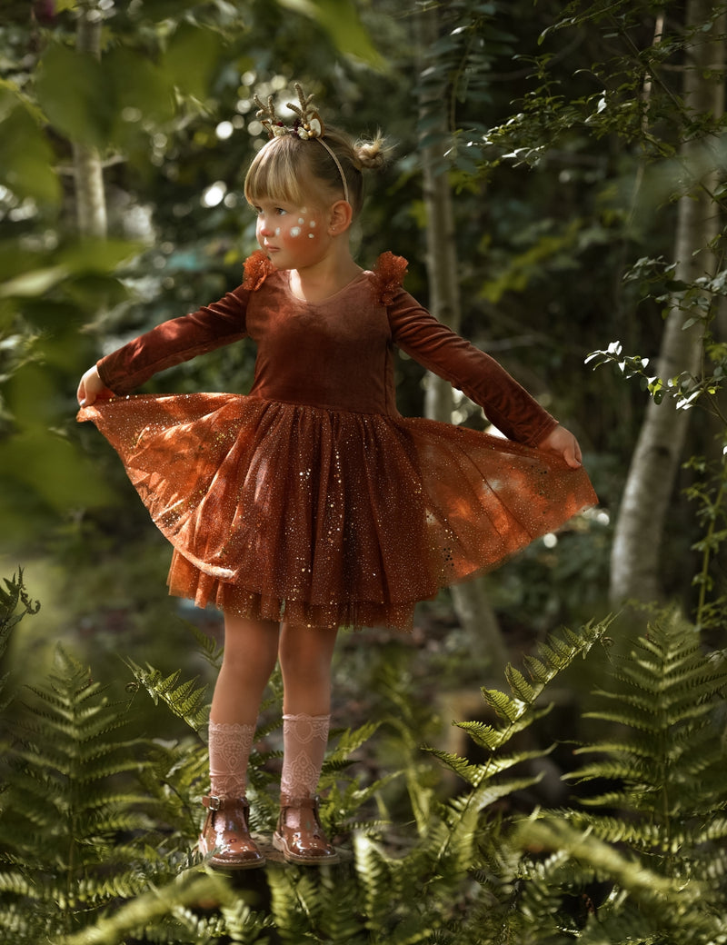 Petit Nord T-Bar Scallop Birds T-bars and Ballerinas Rose Clay Patent 091