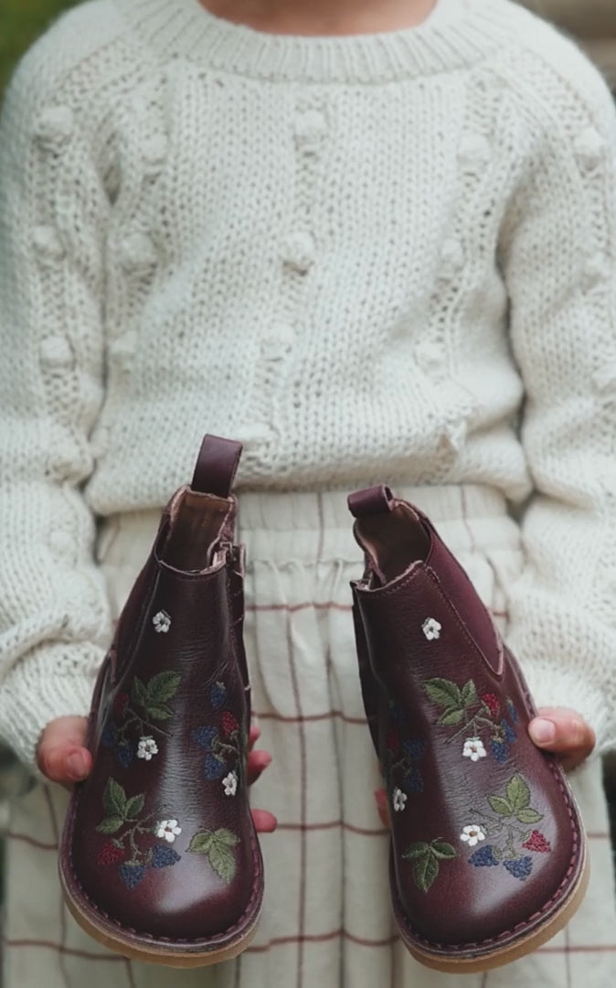 Petit Nord Blackberries Ankle Boot Boots Plum 075